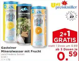 Unimarkt Gasteiner Mineralwasser mit Frucht Angebot