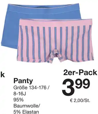 Zeeman Panty Angebot