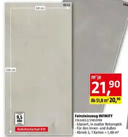 Bauhaus Feinsteinzeug INFINITY Angebot