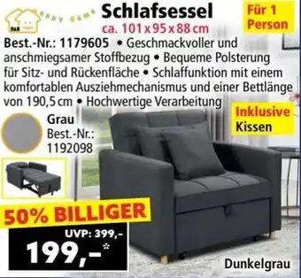 Norma HappyHome Schlafsessel Angebot