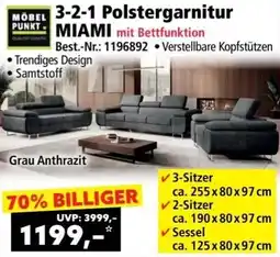 Norma Möbel Punkt Polstergarnitur Miami Angebot