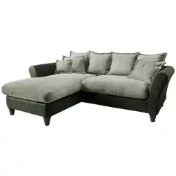 XXXLutz Ecksofa in Chenille, Mikrofaser Grün, Hellgrün Angebot
