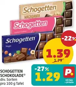 PENNY SCHOGETTEN SCHOKOLADE Angebot