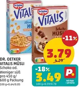 PENNY Dr. oetker vitalis müsli Angebot
