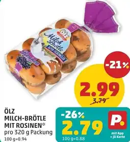 PENNY Ölz milch-brötle mit rosinen Angebot