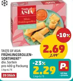 PENNY Taste of asia frühlingsrollen- sortiment Angebot