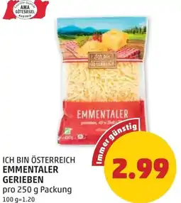 PENNY Ich bin österreich emmentaler gerieben Angebot
