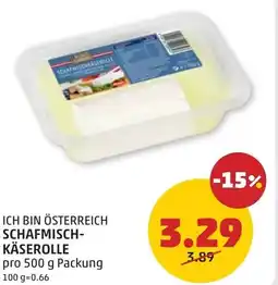 PENNY Ich bin österreich schafmisch- käserolle Angebot