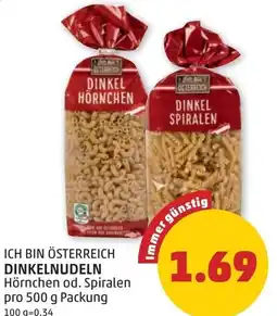 PENNY Ich bin österreich dinkelnudeln Angebot