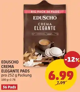 PENNY Eduscho crema elegante pads Angebot
