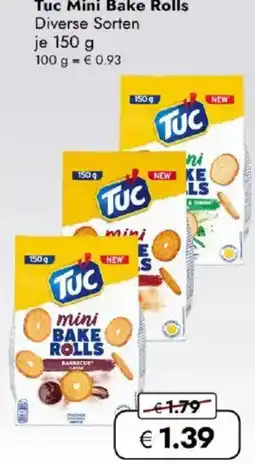 Travel FREE Tuc Mini Bake Rolls Angebot