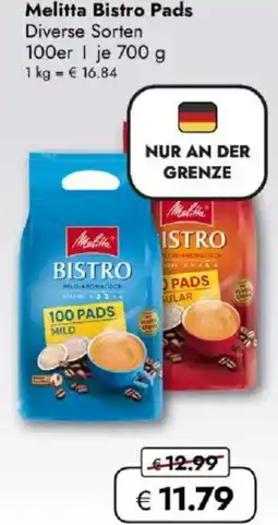 Travel FREE Melitta Bistro Pads Angebot