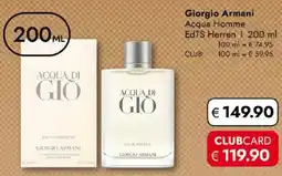 Travel FREE Giorgio Armani Angebot