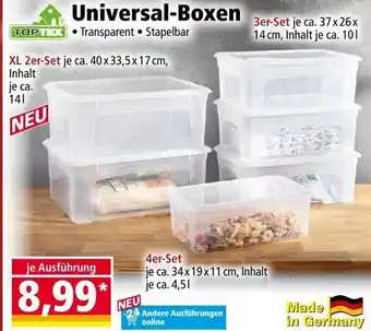 Norma Universal-Boxen Angebot