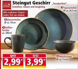 Norma Steingut Geschirr Angebot