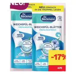 MPreis Dr. Beckmann Weichspül-Blätter 28 WG MPREIS Angebot