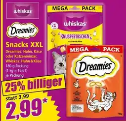 Norma Dreamies Snacks XXL Angebot