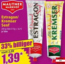 Norma Estragon/ Kremser Senf Angebot