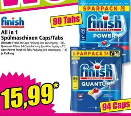 Norma finish All in 1 Spülmaschinen Caps/Tabs Angebot