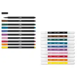 Lidl Stifte-Set, 10 Stück Fineliner oder Brushliner Lidl Angebot