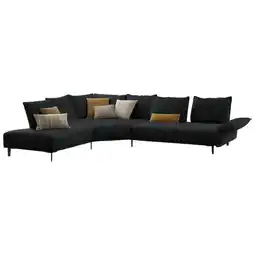 XXXLutz Ecksofa in Flachgewebe Blaugrau Angebot