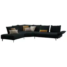 XXXLutz Ecksofa in Flachgewebe Schwarz Angebot