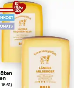 Billa Vorarlbergmilch Ländle Käse-Sortiment Angebot
