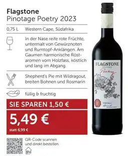 Weinwelt Interspar Flagstone Pinotage Poetry 2023 Angebot