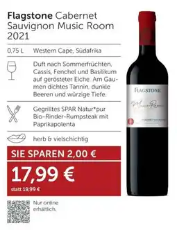 Weinwelt Interspar Flagstone Cabernet Sauvignon Music Room 2021 Angebot