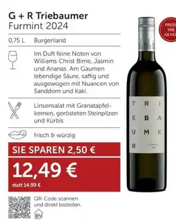 Weinwelt Interspar G+ R Triebaumer Furmint 2024 Angebot