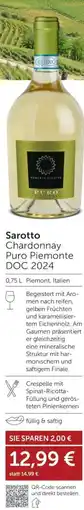 Weinwelt Interspar Sarotto Chardonnay Puro Piemonte DOC 2024 Angebot