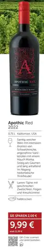 Weinwelt Interspar Apothic Red 2022 Angebot