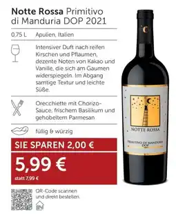 Weinwelt Interspar Notte Rossa Primitivo di Manduria DOP 2021 Angebot