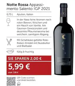Weinwelt Interspar Notte Rossa Appassi- mento Salento IGP 2021 Angebot