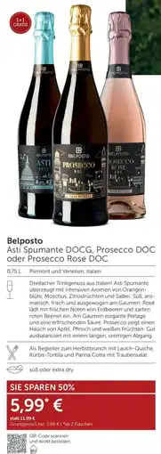 Weinwelt Interspar Belposto Asti Spumante DOCG Prosecco DOC oder Prosecco Rose DOC Angebot
