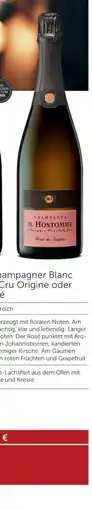 Weinwelt Interspar M. Hostomme Champagner Blanc de Blancs Grand Cru Origine oder Champagner Rosé Angebot