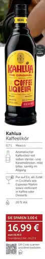 Weinwelt Interspar Kahlua Kaffeelikör Angebot