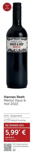 Weinwelt Interspar Hannes Reeh Merlot Haus & Hof 2022 Angebot