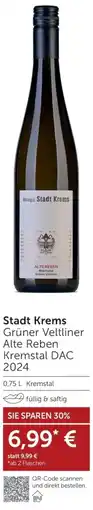 Weinwelt Interspar Stadt Krems Grüner Veltliner Alte Reben Kremstal DAC 2024 Angebot