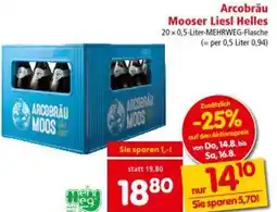 Interspar Arcobräu Mooser Liesl Helles Angebot