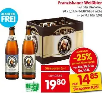 Interspar Franziskaner Weißbier Angebot