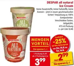 Interspar DESPAR all natural Ice Cream Angebot