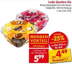 Interspar Ledo Quattro Eis Angebot