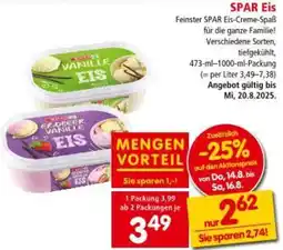 Interspar SPAR Eis Angebot