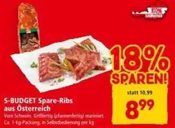 Interspar S-BUDGET Spare-Ribs aus Österreich Angebot
