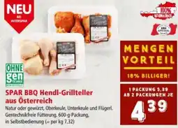 Interspar SPAR BBQ Hendl-Grillteller aus Österreich Angebot