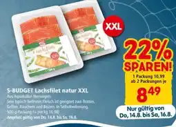 Interspar S-BUDGET Lachsfilet natur XXL Angebot