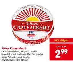 Interspar Sirius Camembert Angebot