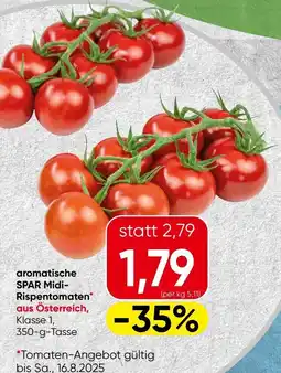 Spar Aromatische Midi-Rispentomaten Angebot