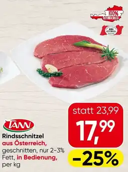 Spar Rindsschnitzel Angebot